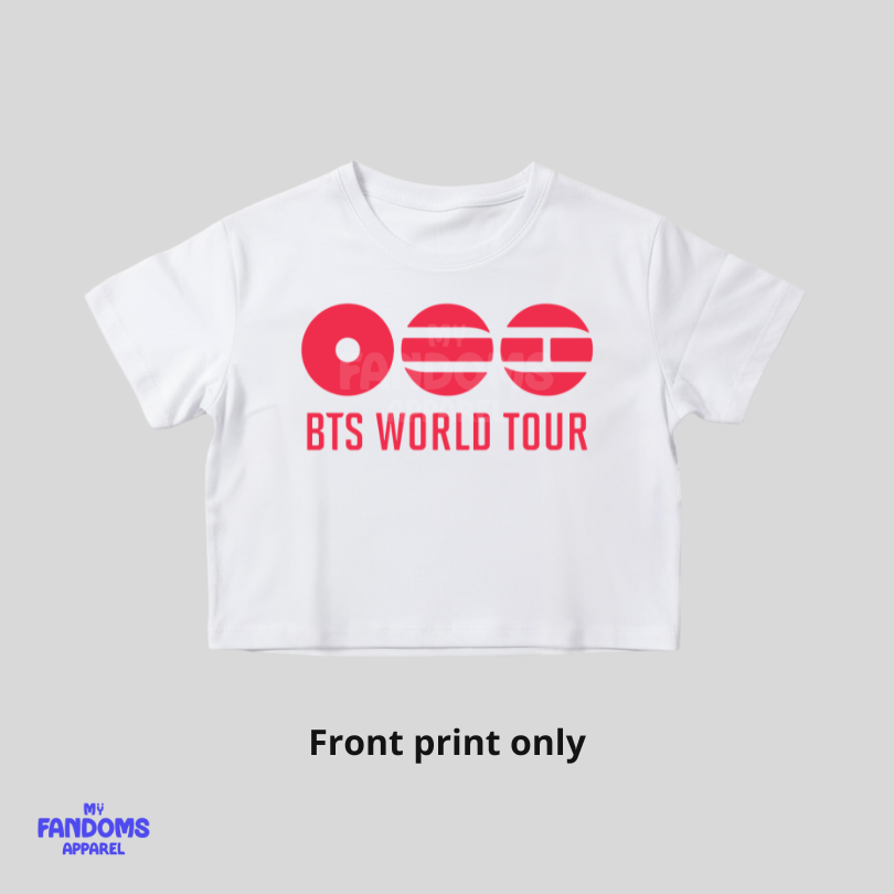 BTS - World Tour - Crop Top - K-Pop Inspired Fanmade Tee