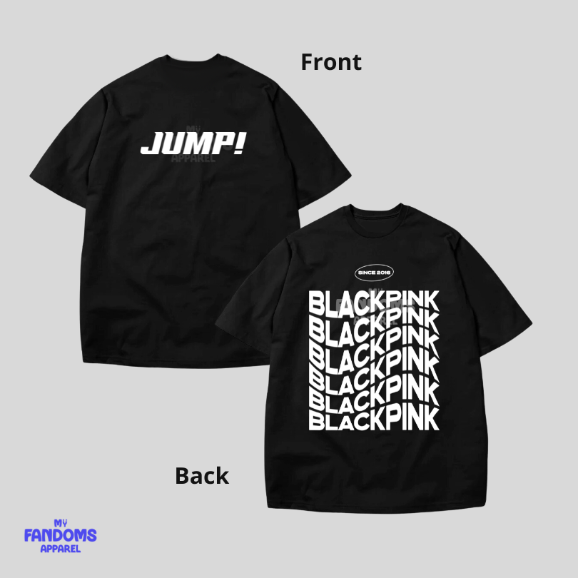 BLACKPINK “Jump” Pro Club Shirt – Fanmade K-Pop Inspired Oversized Tshirt