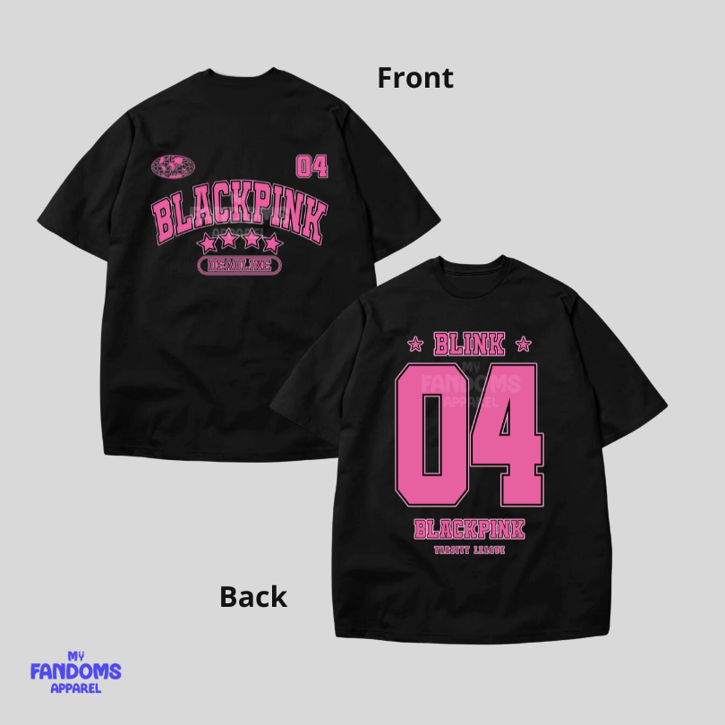 BLACKPINK “Varsity” Pro Club Shirt – Fanmade K-Pop Inspired Oversized Tshirt