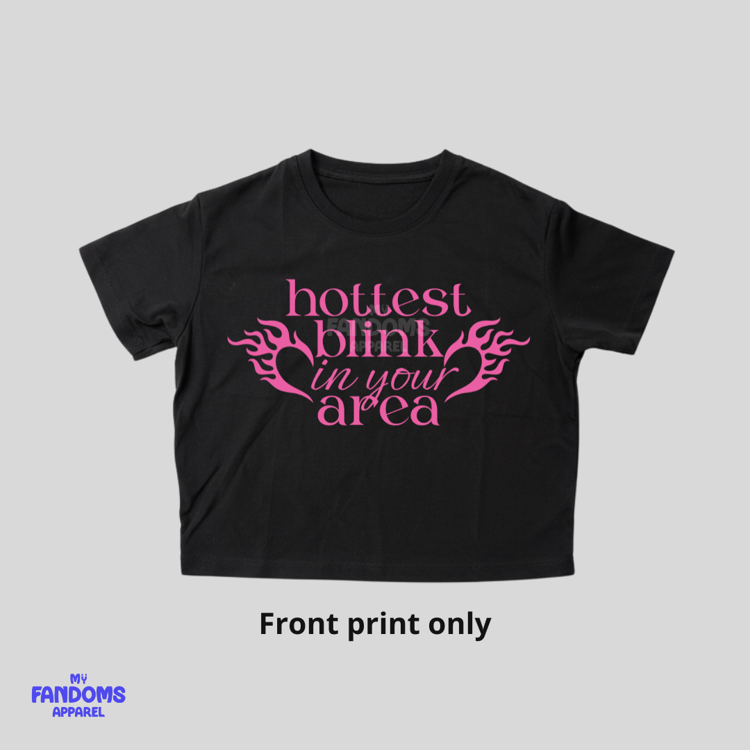 BLACKPINK “Hottest Blink” Crop Top | K-Pop Inspired Fanmade Tee