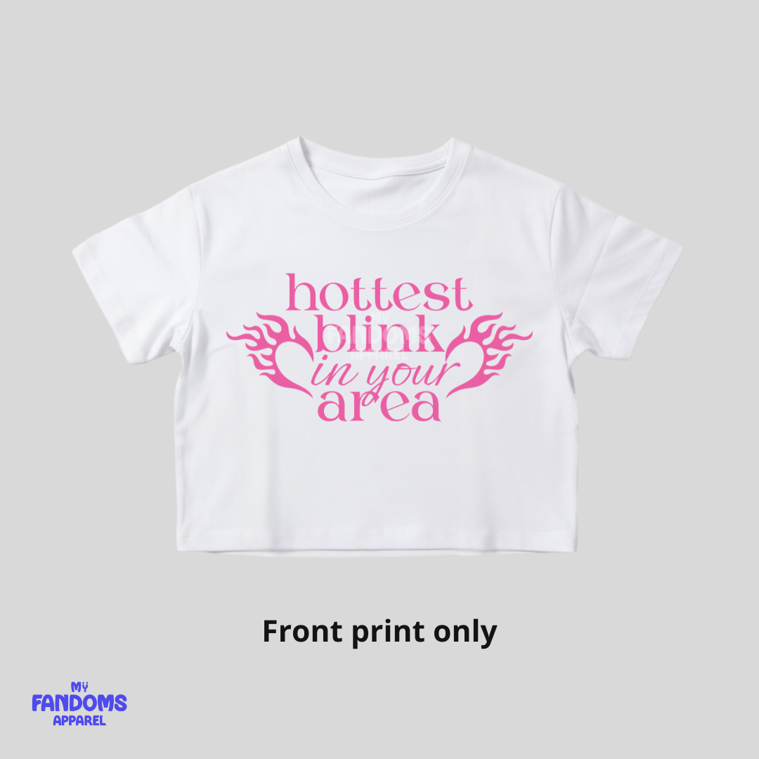 BLACKPINK “Hottest Blink” Crop Top | K-Pop Inspired Fanmade Tee