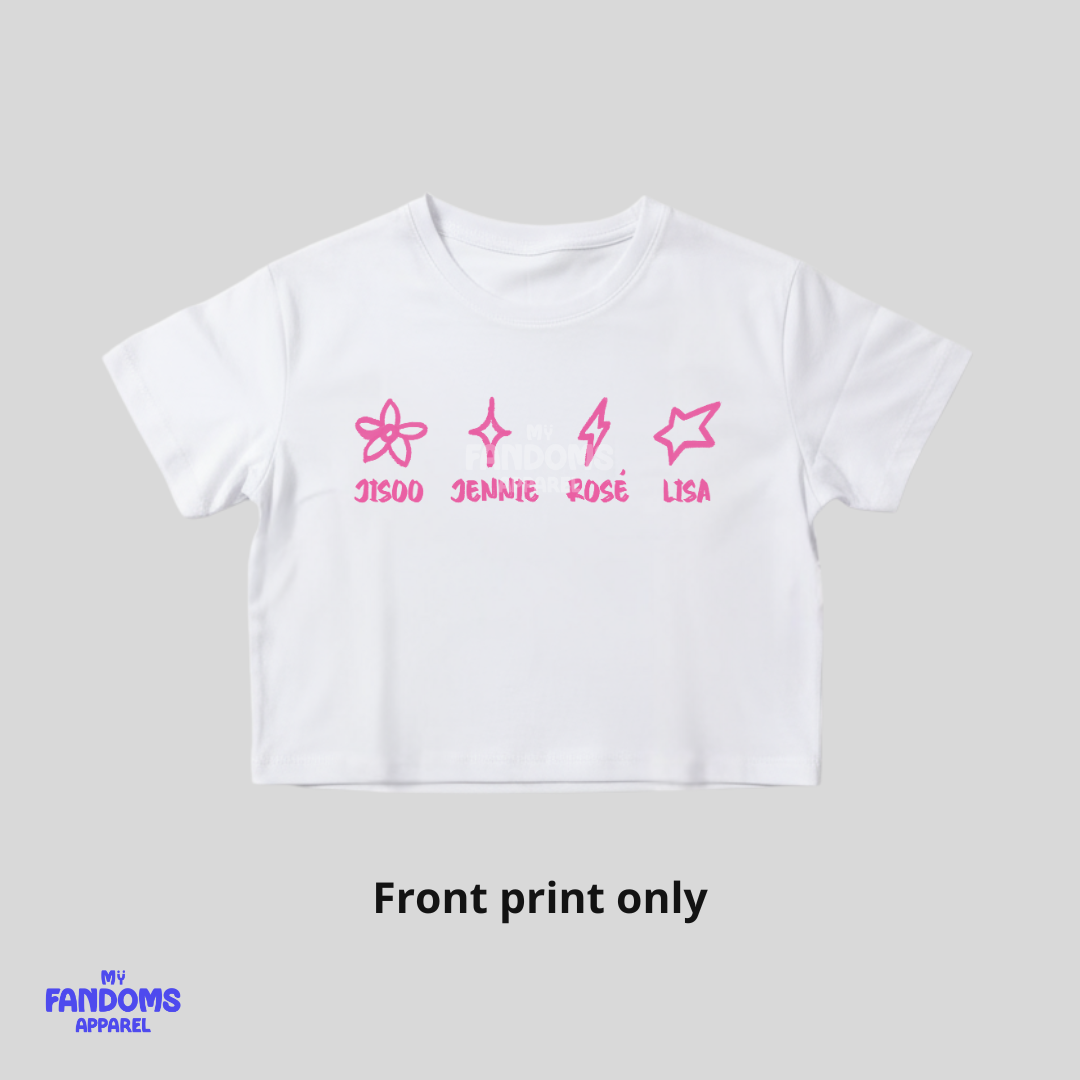 BLACKPINK “Icons” Crop Top | Fanmade K-Pop Inspired Tee