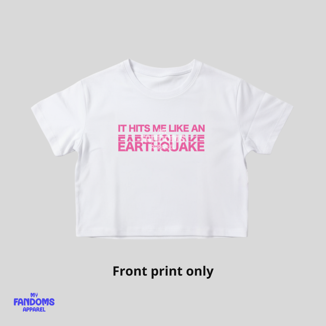 BLACKPINK Jisoo “Earthquake”  Crop Top | K-Pop Inspired Fanmade Tshirt