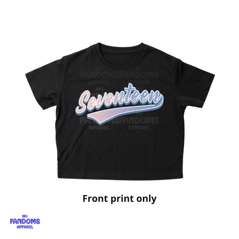Seventeen - Varsity Crop Top | K-Pop Inspired Fanmade Tee